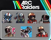 Arc raiders animated emotes pack; high quality emotes; emotes for streamers; gif emote; arc raiders game