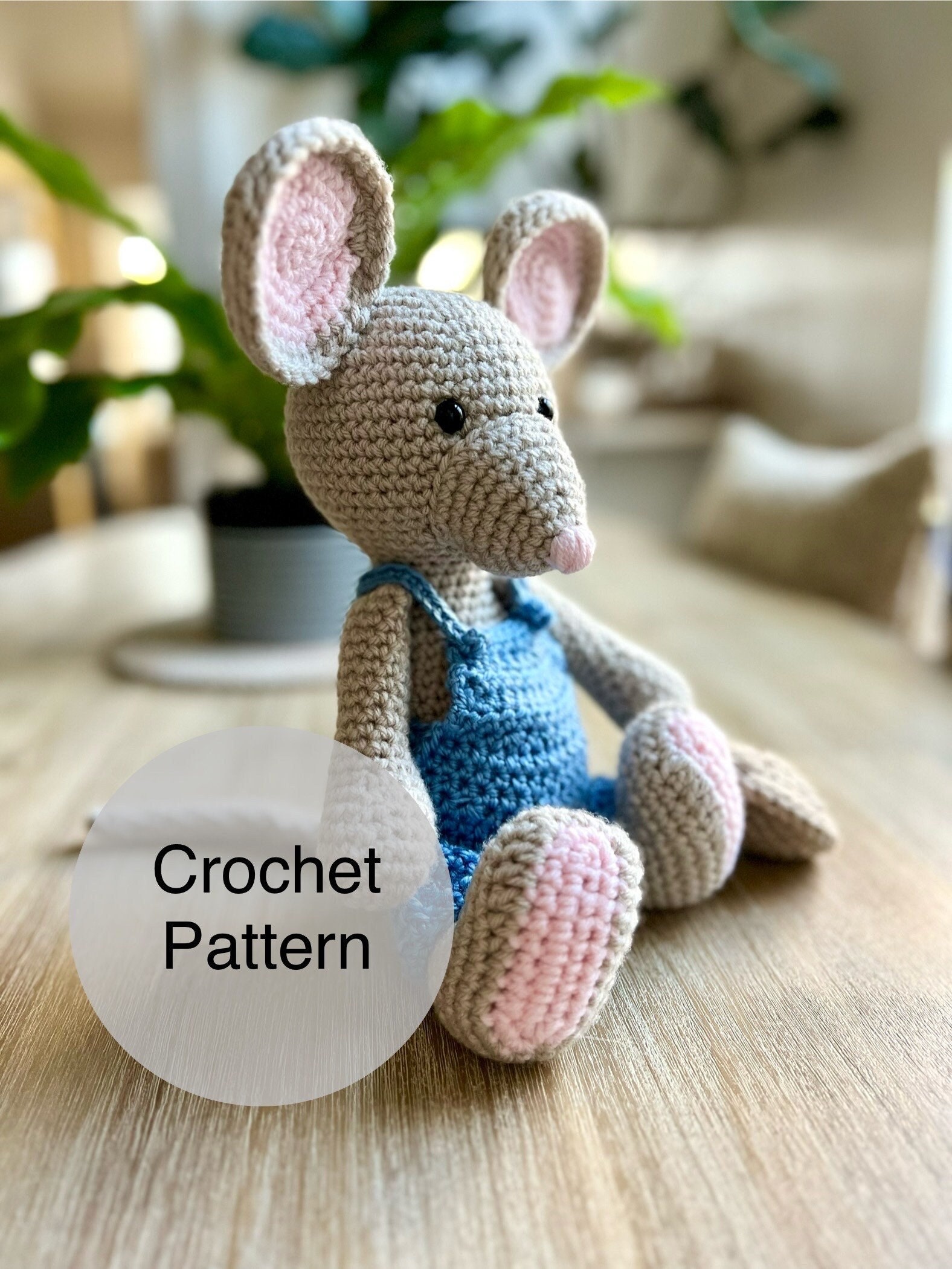 37 Rat Crochet Patterns: Amigurumi Rats, Mice, and Whimsical Rodent Designs 6 If You Give A Mouse A Cookie Crochet Plush