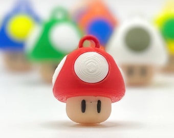 Custom Mario Mushroom Key Chain