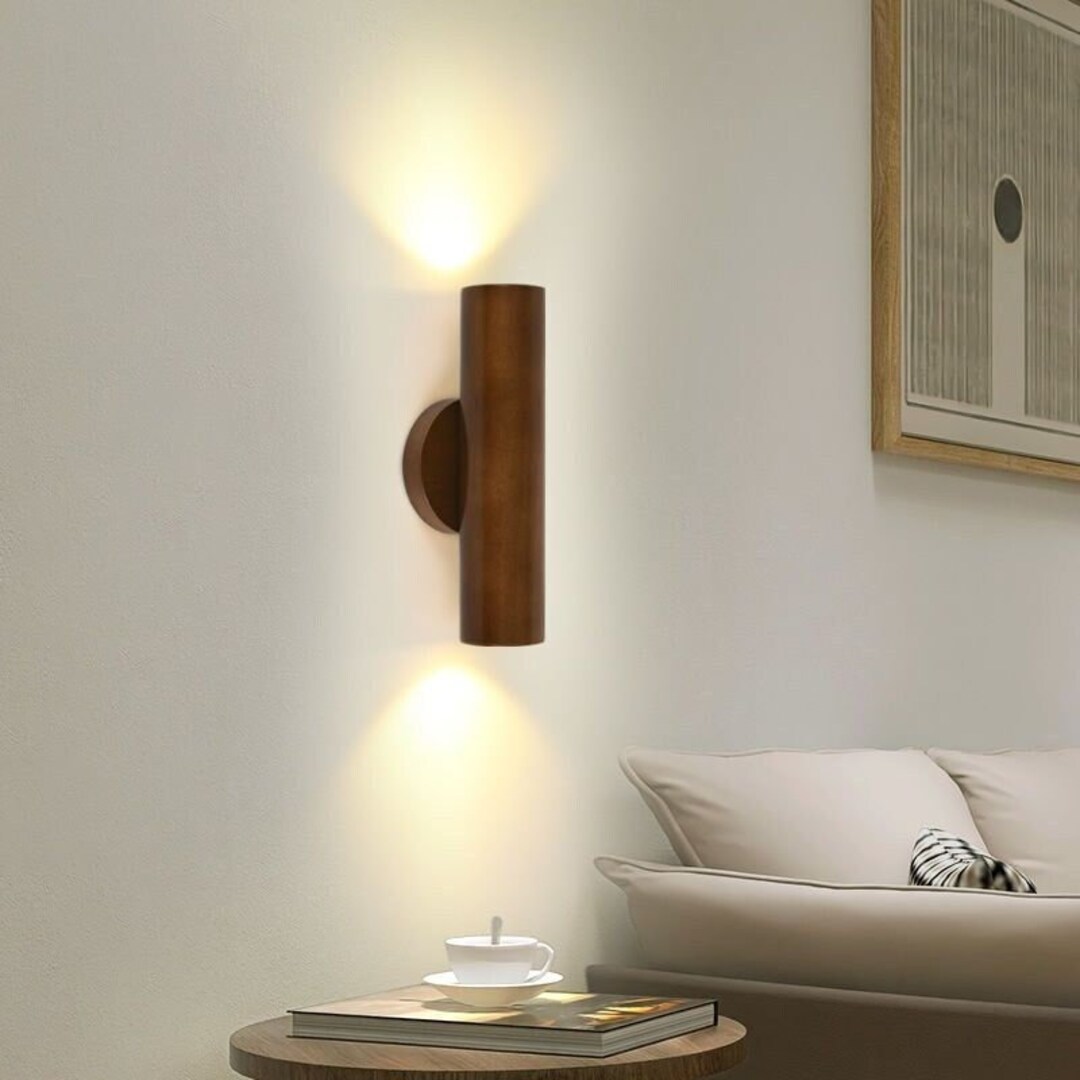 Wooden Wall Sconce Light Living Room Wall Lamp Entryway Wall Etsy