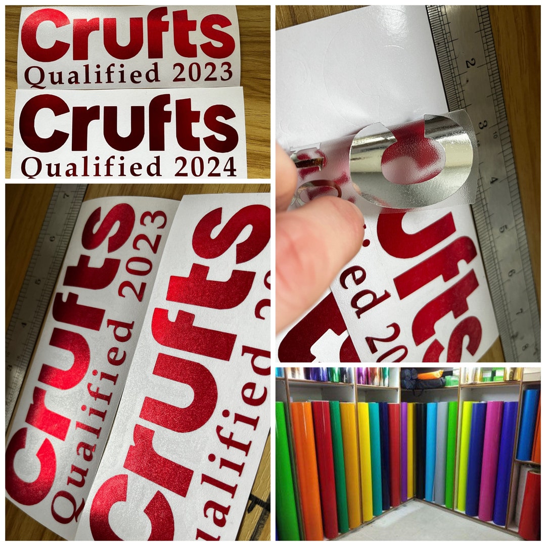 Crufts Qualified 2024 Car Vinyl Sticker Decal Dog Lover Dog Etsy