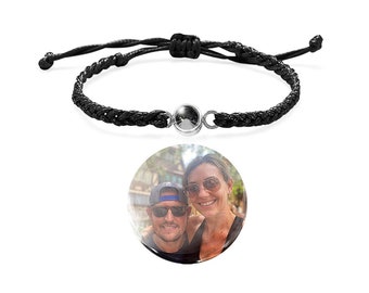 Photo Bracelet • Projection bracelet • Picture Inside Bracelet • Couples Bracelet • Personalized bracelet • Memorial Gift • Gift for him