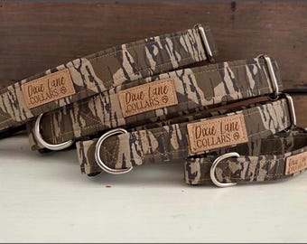 Collar para perro con estampado de camuflaje boscoso, collar de camuflaje para perro, collares Dixie Lane