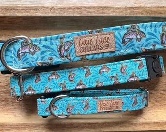 Rodeo Frogs hundhalsband, roligt western hundhalsband, Dixie Lane halsband