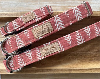 Terracotta boho-halsband, zuidwestelijke halsband voor huisdieren, Dixie Lane-halsband