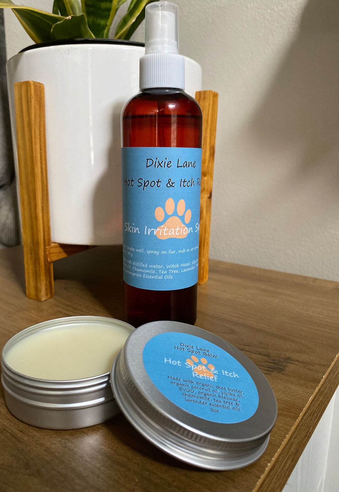 All Natural Treatment for Hot Spots for Dogs, Hot Spot Balm & Skin Irritation Spray Set, Fresh