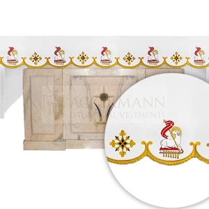 Church Altar cloth for Easter,Accessories for church celebrations,Catholic Altar Cloth.Personalized embroidered tablecloth for church alter.
