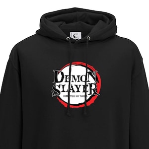 Demon slayer logo hoodie Japanese anime Gift Hooded Top Adults + Teens Sizes lots of colours