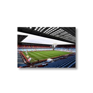 Premier League Football Stadium Aston Villa Villa Park Poster, Framed & Unframed Art for Football Fans, Home Decor For Aston Villa FC Fans