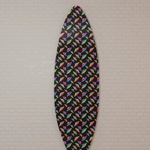 Surfboard Wall Art Printed on Glass (Acrylic): UFOs