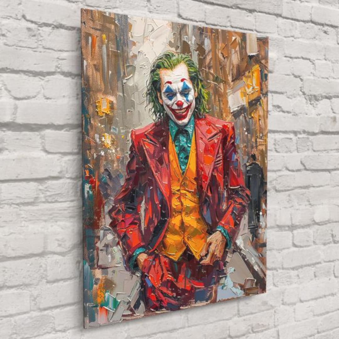 Joker Street Scene Print – Iconic DC Villain Walking Through the City, Bold  Urban Pop Art, Gritty Comic Wall Decor | Free Shipping! - Etsy, image size:1080x1080