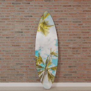 Surfboard Wall Art Printed on Glass (Acrylic): Total Relaxation