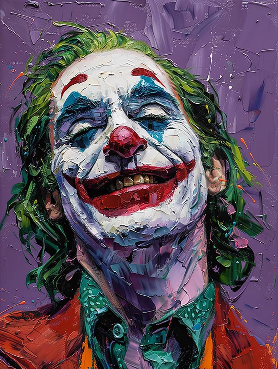 Joker Laughing Portrait – Iconic DC Villain in Bold Pop Art Style,  Colourful Comic Wall Decor, Striking Supervillain Print | Free Shipping! -  Etsy, image size:928x1232