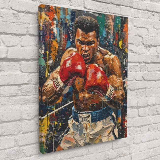 Muhammad Ali Pop Art Print – Vintage Boxing Wall Art, Sports Hero
