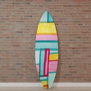 Surfboard Wall Art Printed on Glass (Acrylic): Proud Picnic
