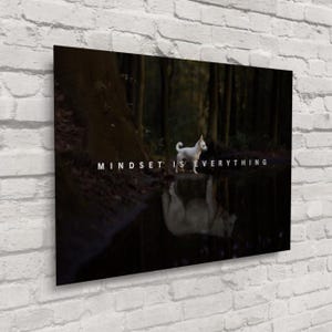 Mindset is Everything - Motivational Art Collection - Inspirational Quotes Wall Prints | Home, Office, Gym, School, Bedroom | Free Shipping