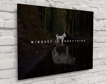 Mindset is Everything - Motivational Art Collection - Inspirational Quotes Wall Prints | Home, Office, Gym, School, Bedroom | Free Shipping