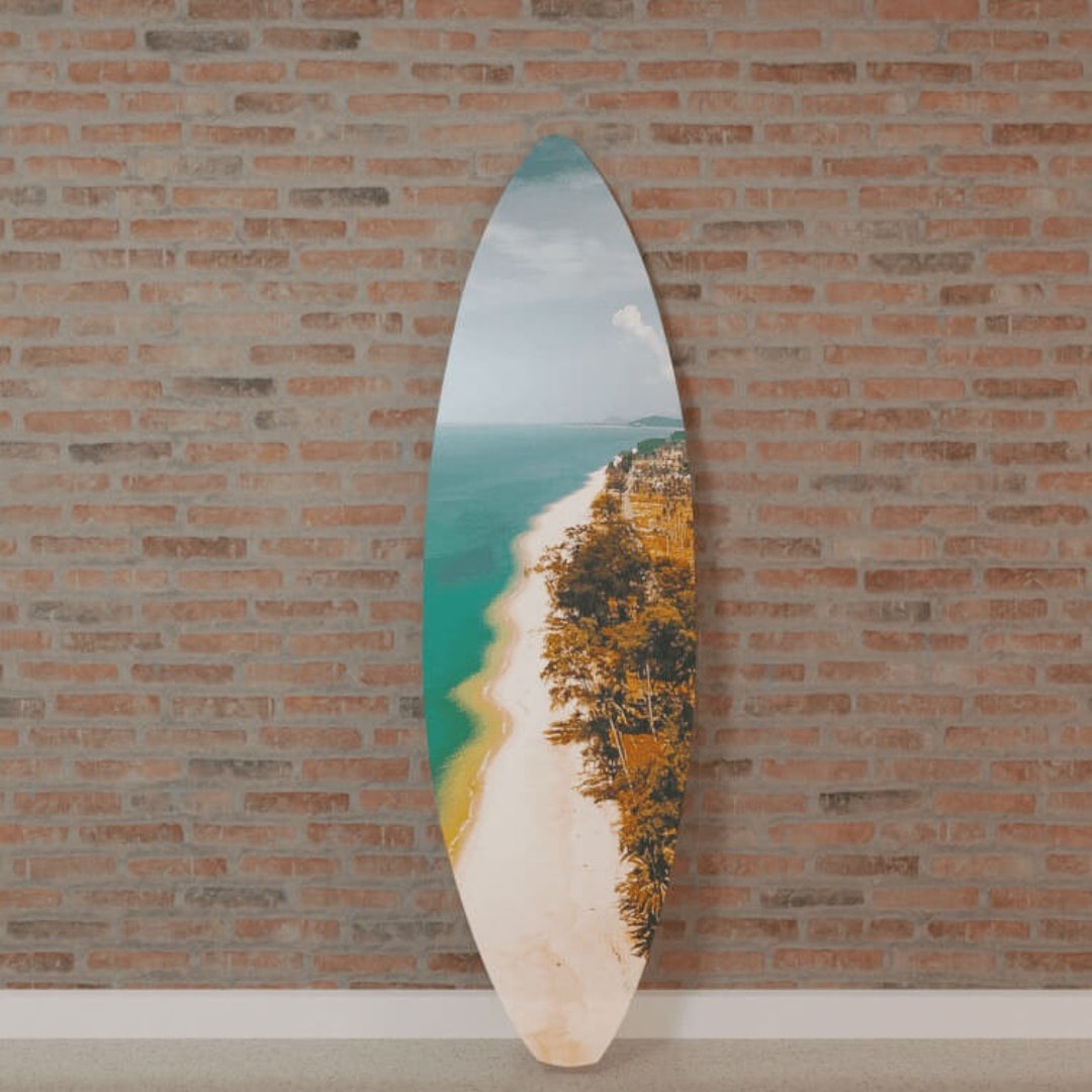 Haute Couture Surfboard - Decorative Surfboard Wall Art Print on Acrylic