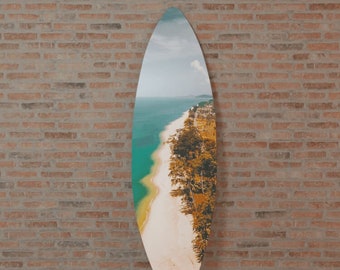 Surfboard Wall Art Printed on Glass (Acrylic): Beautiful Gloom
