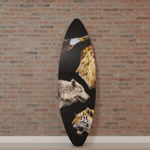 Surfboard Wandkunst auf Glas (Acryl): Bold & Beautiful