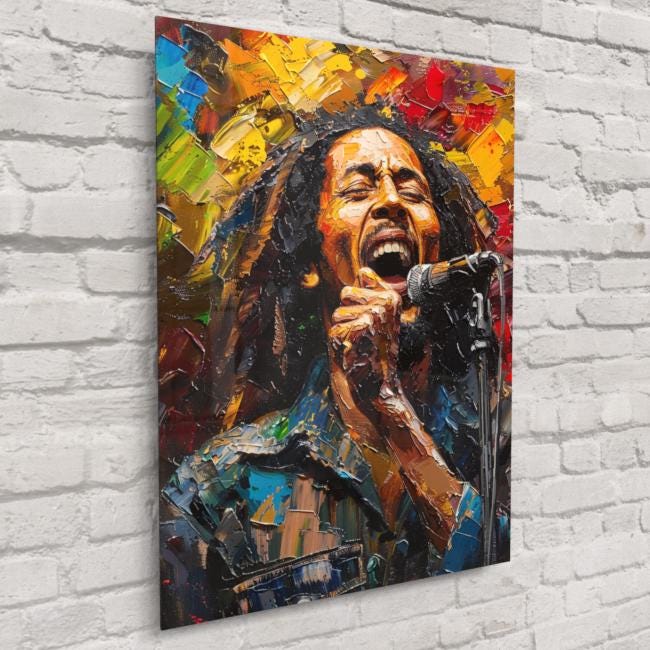 Bob marley painting - Etsy 日本