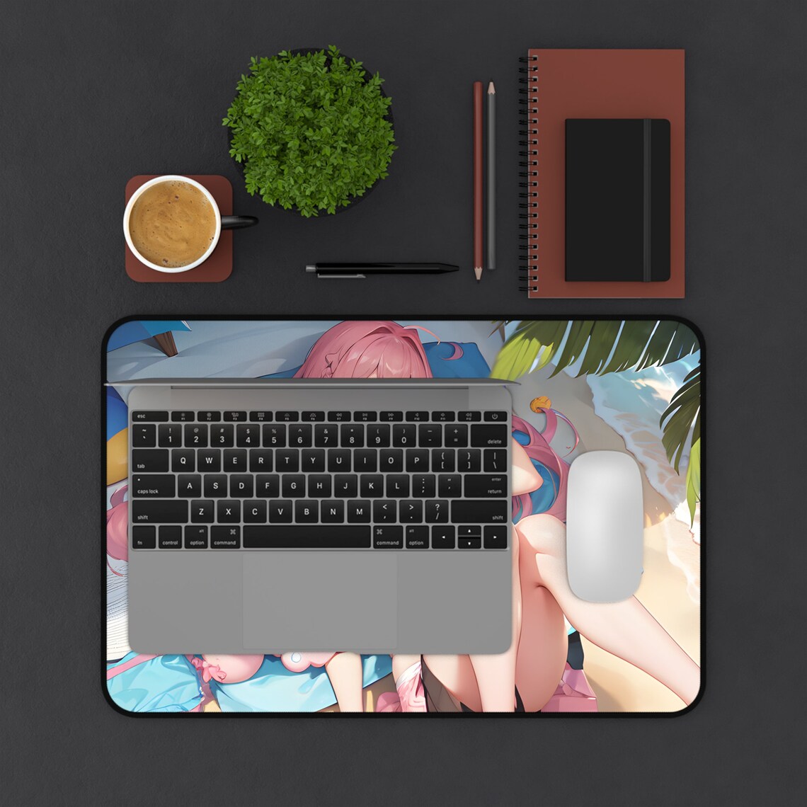 Cute Anime Girl Desk Mat - Etsy