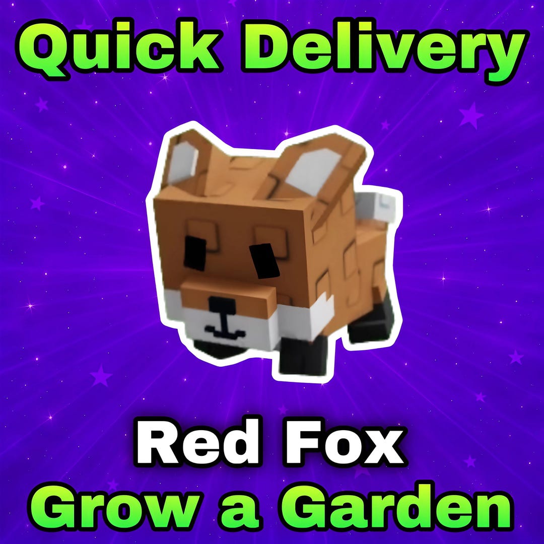 Red Fox | Grow A Garden - Quick Delivery - Etsy