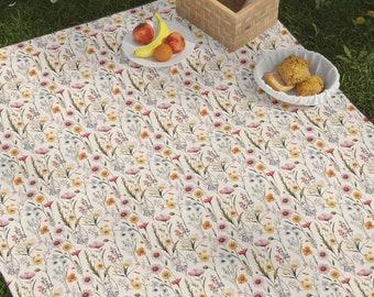 Cottagecore Picnic Blanket Cottagecore Floral Picnic Blanket Floral Picnic Blanket Cute Picnic Blanket Picnic Mat Cottagecore Beach Blanket