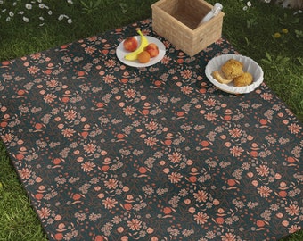 Boho Picnic Blanket Floral Picnic Blanket Cute Picnic Blanket Bohemian Picnic Blanket Boho Picnic Mat Boho Beach Blanket Boho Beach Mat Boho