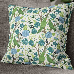 Chinoiserie Pillow Cover Blue Chinoiserie Pillow Case Chinoiserie Throw Pillow Cover Chinoiserie Cover 18x18 Chinoiserie Pillow Cover 20x20
