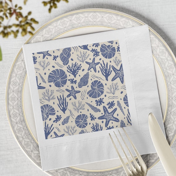 Coastal Paper Plates Etsy