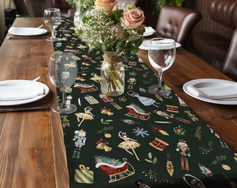 Nussknacker Tischläufer Weihnachten: Festliche Feiertage Dekor