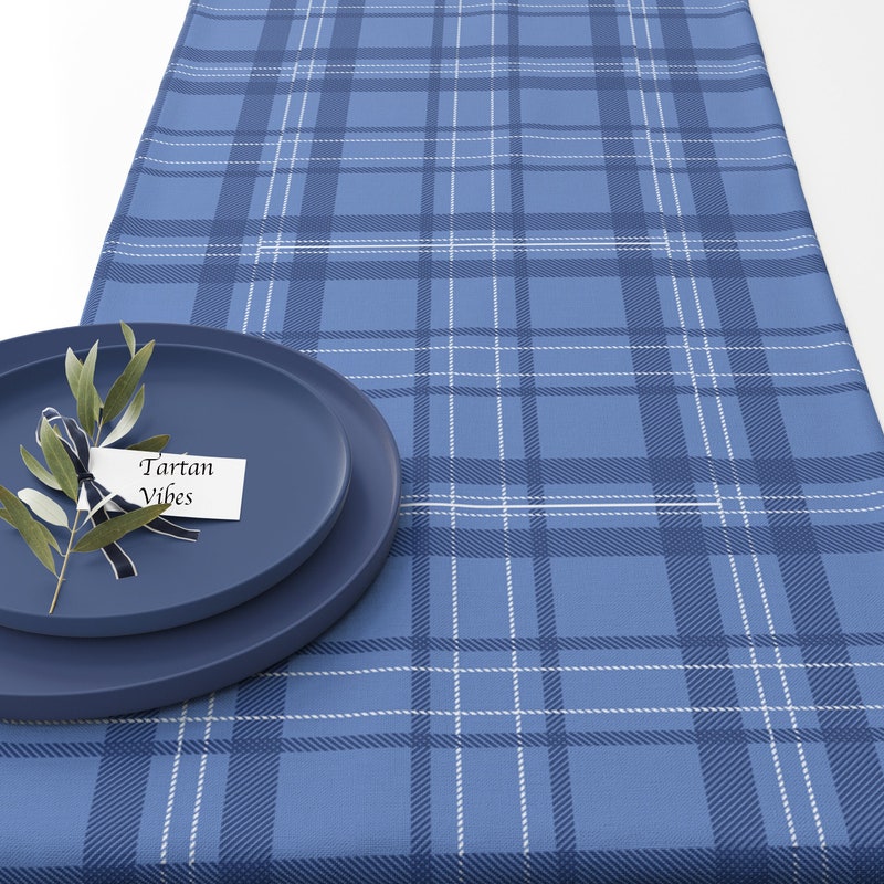 Cairns Tartan Crest Table Runner - Cotton table runner main image 1