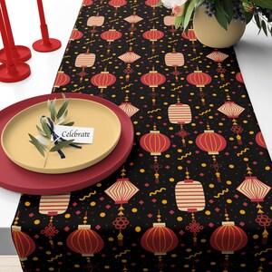 Chinese New Year Table Runner Chinese New Years Decor Chinese New Year Decorations Lunar New Year Decoration Lunar New Year Decor