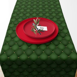 Green Table Runner Green Christmas Table Runner Green Table Decor Green Decor Fall Table Runner Green XmasTable Runner Autumn Table Runner