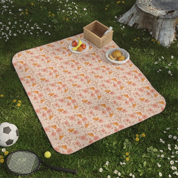 Floral picnic blanket deals