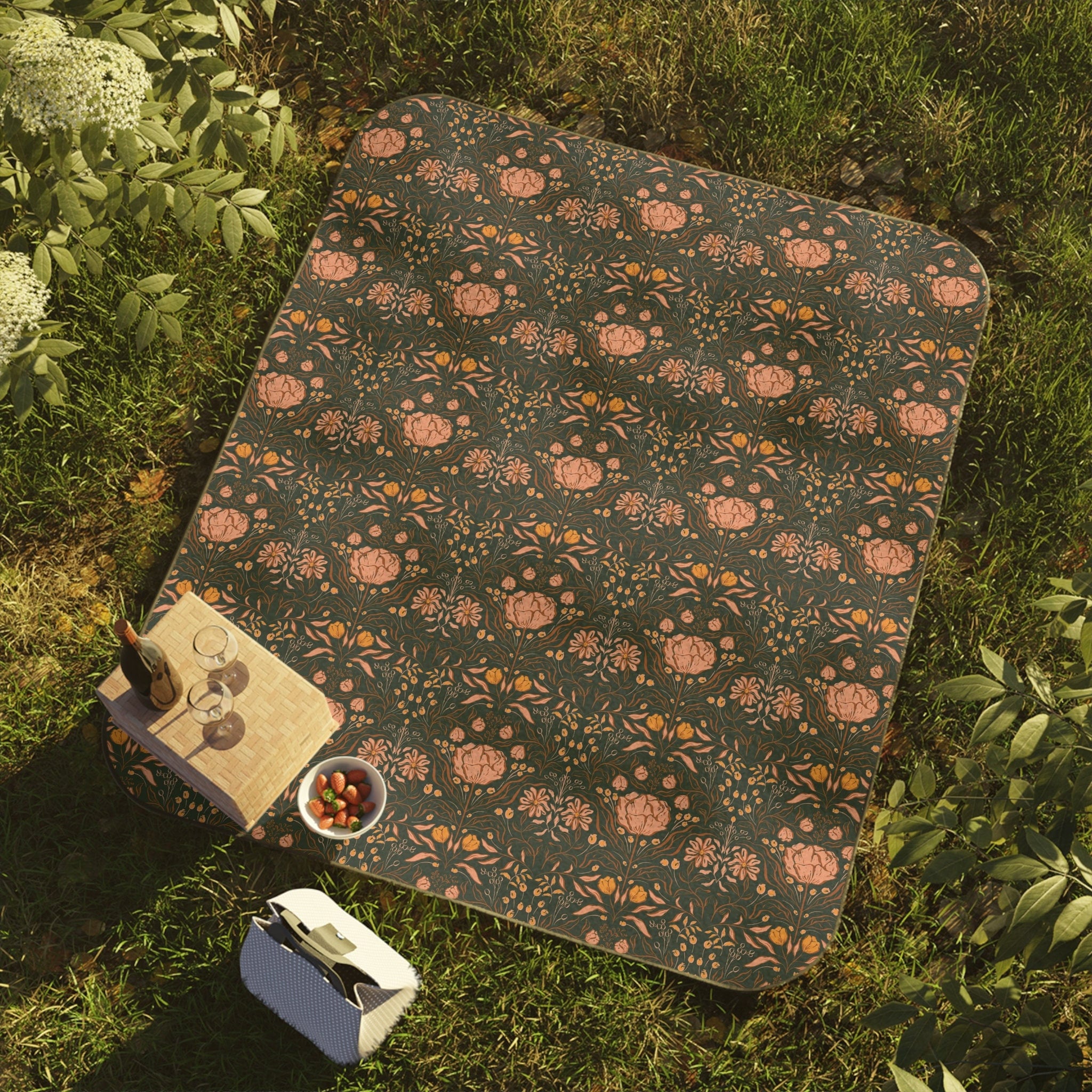 Boho Picnic Blanket Floral Picnic Blanket Cute Picnic Blanket Bohemian Picnic Blanket Boho Picnic Mat Boho Beach Blanket Boho Beach Mat Boho