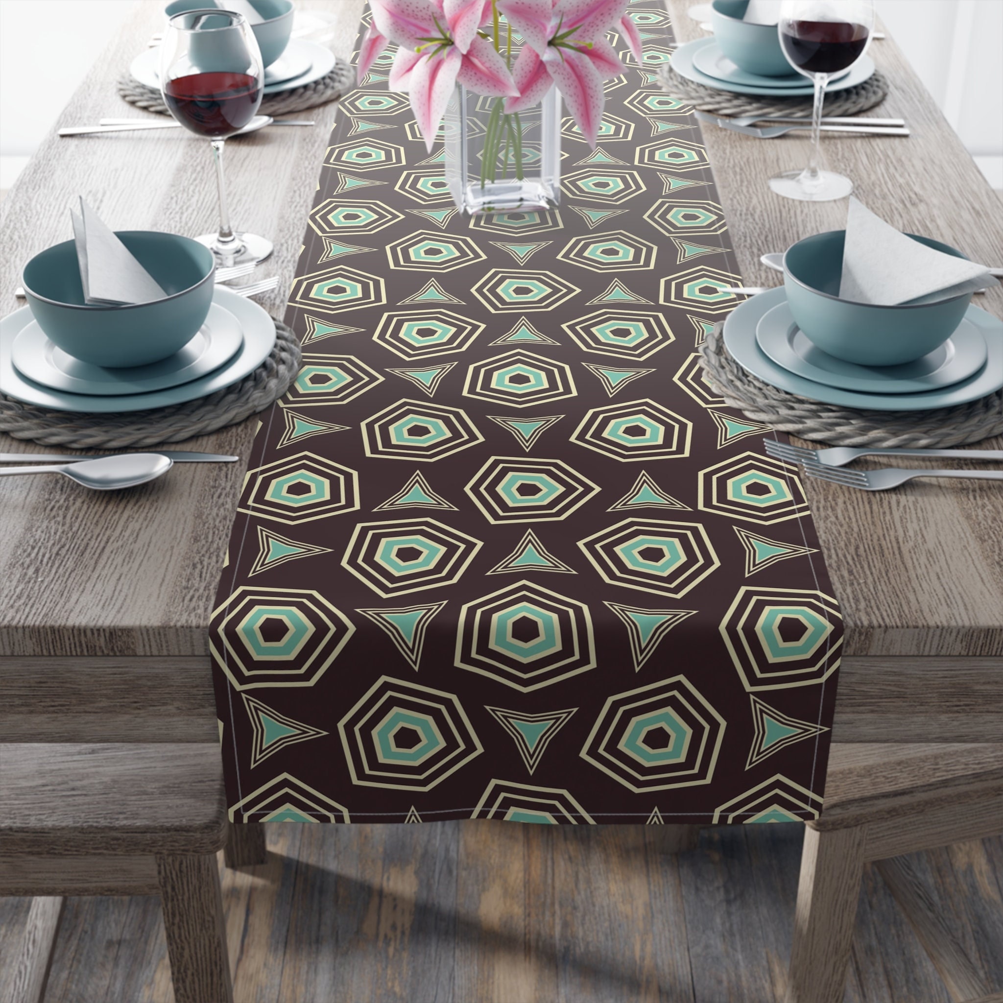 Mid Century Modern Table Runner Mid Century Modern Decoration Mid ...