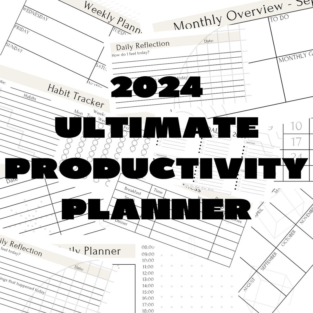 2024 Ultimate Productivity Planner Achieve Your Best Year Yet Etsy