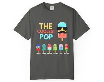 Camiseta para papá con los nombres de los hijos/nietos, camiseta personalizada para papá, regalo del Día del Padre, camiseta personalizada para papá, regalo para papá/papá.