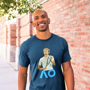Australian Open Tennis Tournament 2023 T-Shirt, Zverev Design, Tennis Lovers Gifts, Unisex Heavy Cotton Tee, Gifts For Her, Gifts For Him