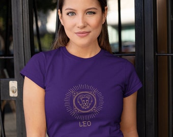 Leo Horoscope T-Shirt, Zodiac Signs, Astrology Tee, Horoscope Shirt, Gifts for Astrology Lovers, Horoscope Gifts, High Quality Unisex Tee