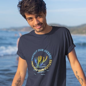 Seaweed / Protect Our Oceans Nature Awareness T Shirt, Gifts for Environmentalists, Environmental Shirt, Unisex Jersey Short Sleeve Tee
