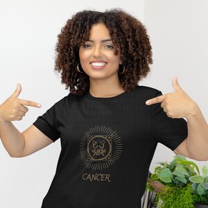 Cancer Horoscope T-Shirt, Zodiac Signs, Astrology Tee, Horoscope Shirt, Gifts for Astrology Lovers, Horoscope Gifts, High Quality Unisex Tee