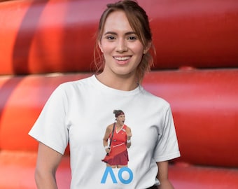 Australian Open Tennis Tournament 2023 T-Shirt, Sabalenka Design, Tennis Lovers Gifts, Unisex Heavy Cotton Tee, Gifts For Her, Gifts For Him