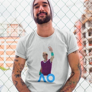 Australian Open Tennis Tournament 2023 T-Shirt, Nadal Design, Gifts For Tennis Lovers, Unisex Heavy Cotton Tee, Gifts For Her, Gifts For Him