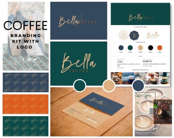 Coffee Business Branding kit Coffee Shop Marketing Cafe Logo Cafe Business Card Coffee Package Lable Coffee shop Logo Coffee shop Marketing