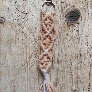 Llama wool keychain