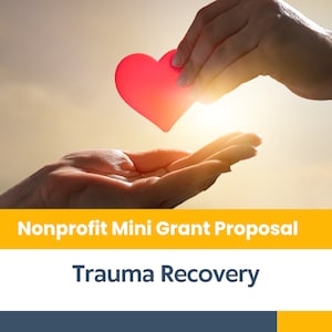 Kit de proposta de minidoação para organizações sem fins lucrativos - Programa de recuperação de trauma