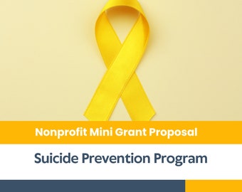 Nonprofit Mini Grant Proposal Kit - Suicide Prevention